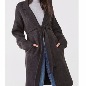Long dark grey cardigan